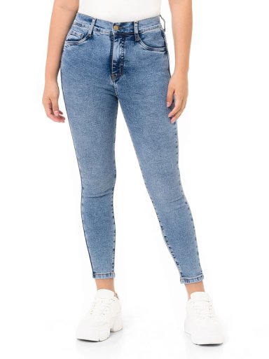 JEAN SKINNY MUJER PIONIER NURY CELESTE CLARO - 2