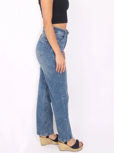 JEAN STRAIGHT MUJER KAYRA POBLET PERFECT FIT SUELTO LUCIA BELT - 2