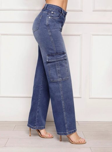 JEANS PALAZZO MUJER KANSAS CARGO - 2