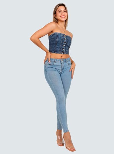 JEAN SKINNY MUJER PARADA 111 ALGODÓN BÁSICO LUZ