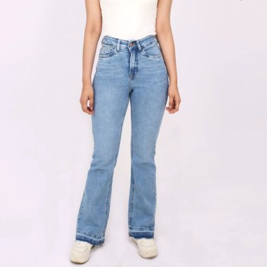 JEANS FLARE MUJER KAYRA POBLET PERFECT FIT VINTAGE - 1