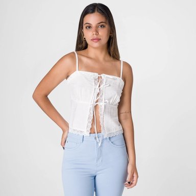BLUSA MUJER SQUEEZE IVORY ANAISA