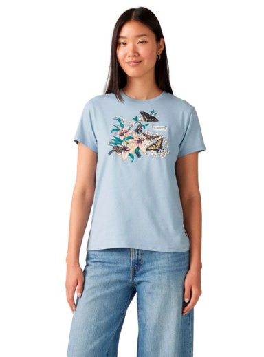 POLO ALGODÓN MUJER LEVI'S CELESTE THE PERFECT TEE