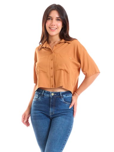 BLUSA MANGA 3/4 MUJER METAL JEANS BLENDA - 1