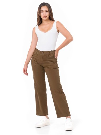PANTALÓN ALGODÓN WIDELEG MUJER PIONIER AMBERS