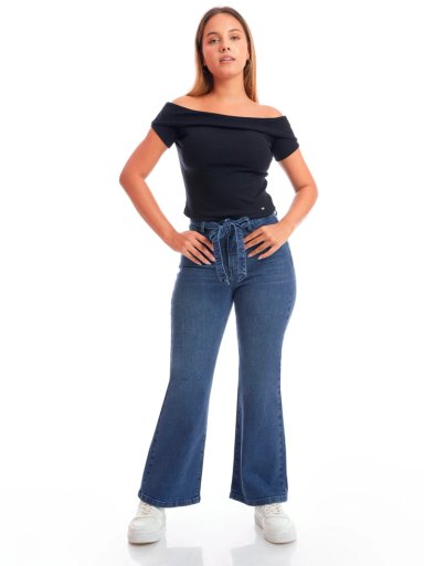 JEAN FLARE MUJER METAL JEANS ALGODÓN ZUCA - 1