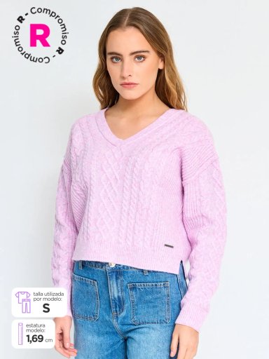 SWEATER MUJER AERO BRAID