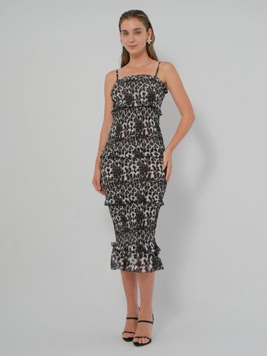 VESTIDO CORTO MIDI MUJER ILHABELA MULTICOLOR COLLETE - 1