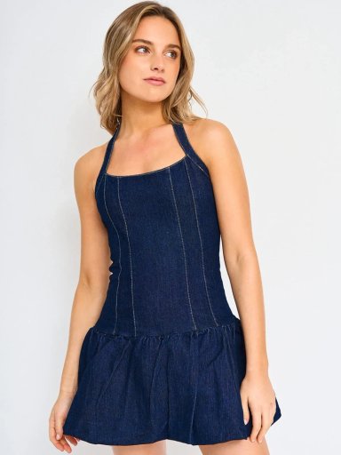 VESTIDO CORTO MUJER INDEX GLOBO - 2