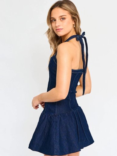VESTIDO CORTO MUJER INDEX GLOBO - 3