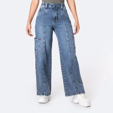 JEANS ALGODÓN WIDELEG MUJER PIONIER DENIM ADALINA