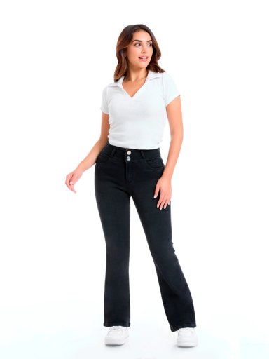 JEANS ALGODÓN FLARE MUJER METAL JEANS SULY - 1