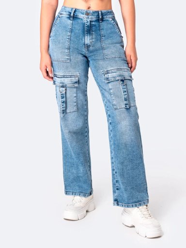 JEANS ALGODÓN RECTO MUJER PIONIER KILANE - 2