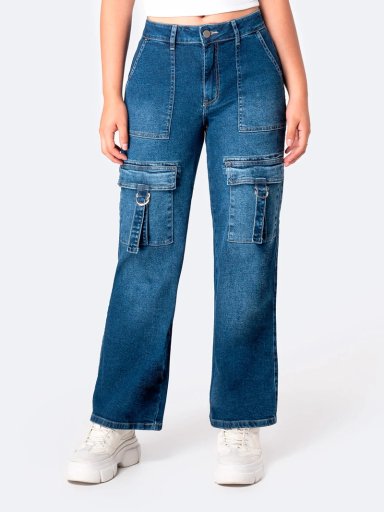 JEANS ALGODÓN RECTO MUJER PIONIER KILANE - 2