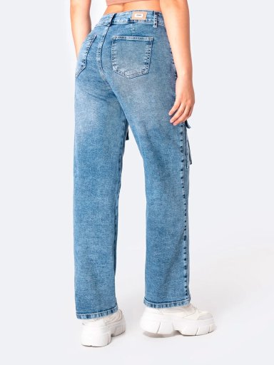 JEANS ALGODÓN RECTO MUJER PIONIER KILANE - 3