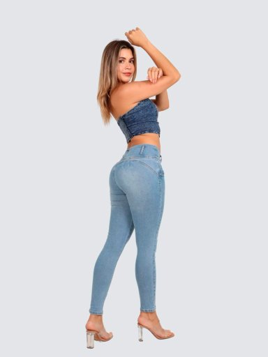 JEANS ALGODÓN SKINNY MUJER PARADA 111 COCO - 4