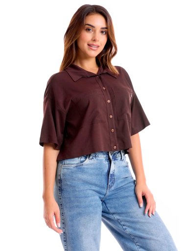 BLUSA MANGA 3/4 MUJER METAL JEANS BLENDA - 3