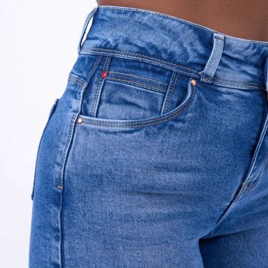 JEANS ALGODÓN RECTO MUJER MACHINE MACHINE SHANE - 4