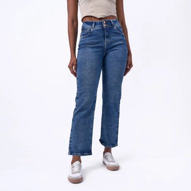 JEANS ALGODÓN RECTO MUJER MACHINE MACHINE SHANE - 1