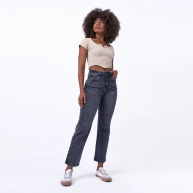 JEANS ALGODÓN RECTO MUJER MACHINE MACHINE SHANE - 5