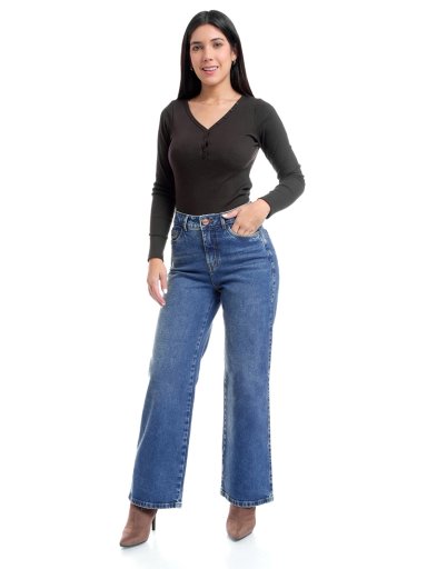 JEANS ALGODÓN STRAIGHT MUJER METAL JEANS NATALIA - 1