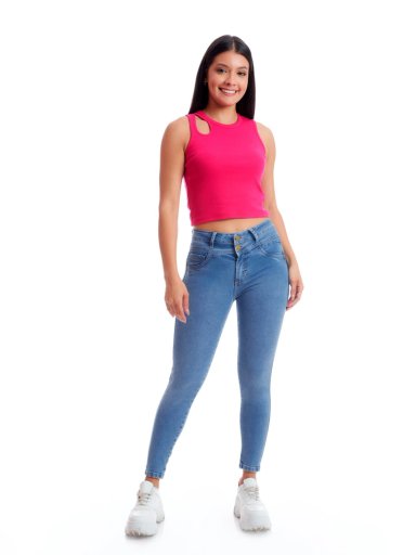 JEAN SKINNY MUJER METAL JEANS ALGODÓN LUCERO - 1