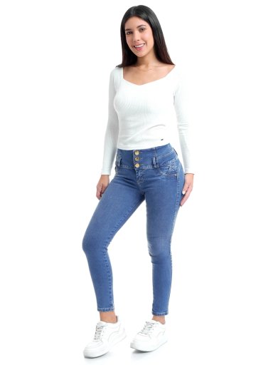 JEAN SKINNY MUJER METAL JEANS ALGODÓN KARINA