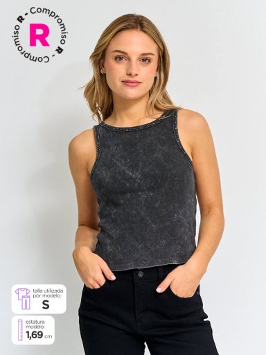 POLO SIN MANGAS MUJER BARBADOS TACHA