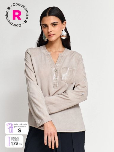 BLUSA MANGA LARGA MUJER TATIENNE BAHIA 
