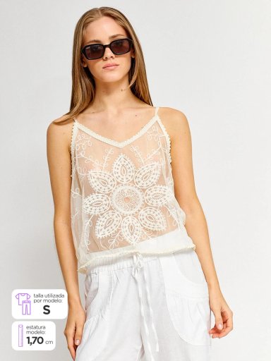 BLUSA SIN MANGAS MUJER BARBADOS ABORD