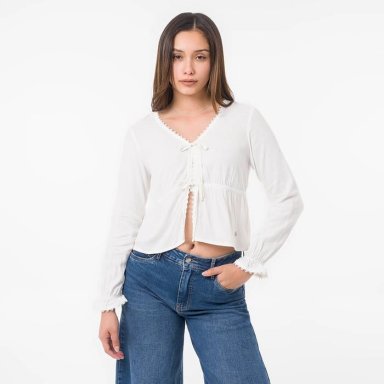BLUSA MANGA LARGA LINO MUJER GOCCOS BRIZEL