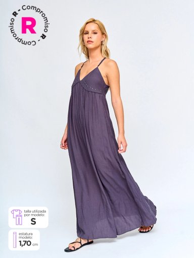 VESTIDO LARGO MUJER BARBADOS FAMBU