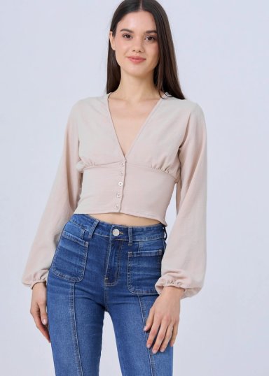 BLUSA MANGA LARGA MUJER ALEJANDRA BAIGORRIA JADE