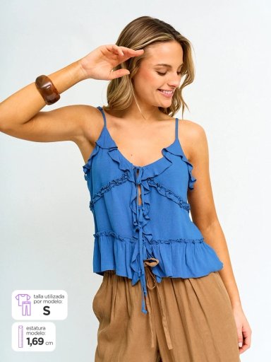 BLUSA SIN MANGAS MUJER INDEX FUELO