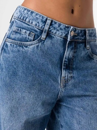 JEAN ALGODÓN WIDELEG MUJER SQUEEZE AZUL OSCURO NIDMY - 4