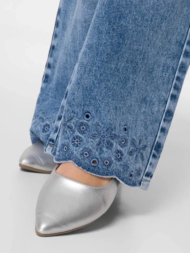 JEAN ALGODÓN WIDELEG MUJER SQUEEZE AZUL OSCURO NIDMY - 5