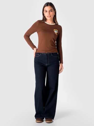 POLO MANGA LARGA MUJER SQUEEZE CHOCOLATE