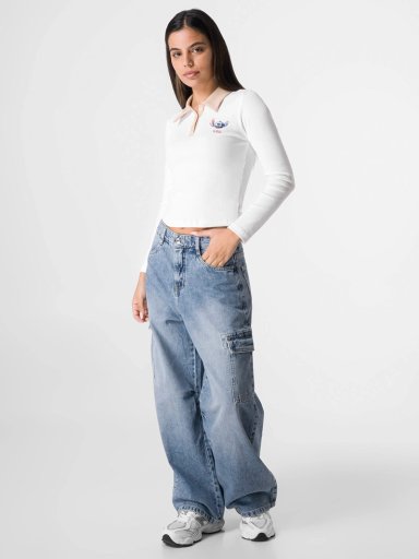 POLO MANGA LARGA MUJER SQUEEZE BLANCO