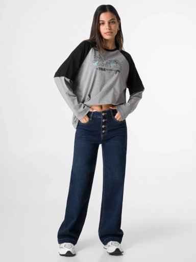 POLO MANGA LARGA MUJER SQUEEZE MELANGE