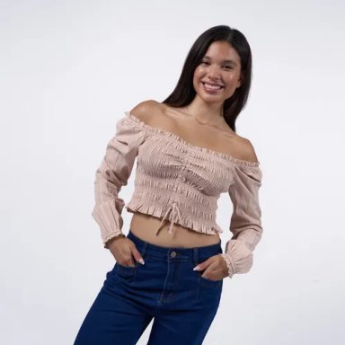 BLUSA MANGA LARGA ALGODÓN MUJER MACHINE MARIANI