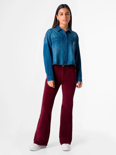 BLUSA MANGA LARGA MUJER SQUEEZE DENIM ESMAH