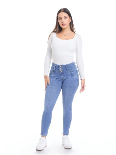 JEAN SKINNY MUJER METAL JEANS ALGODÓN DANIA