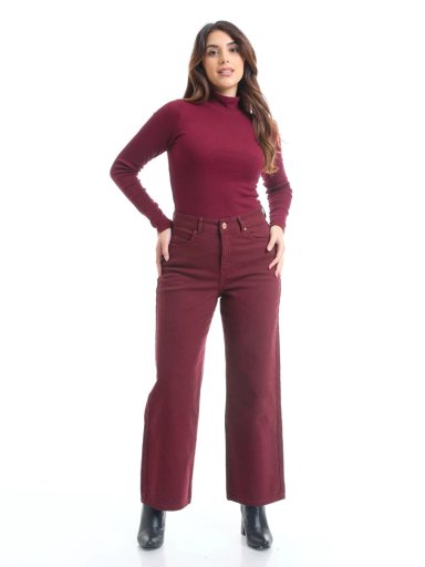 PANTALÓN REGULAR MUJER METAL JEANS ALGODÓN CASIA