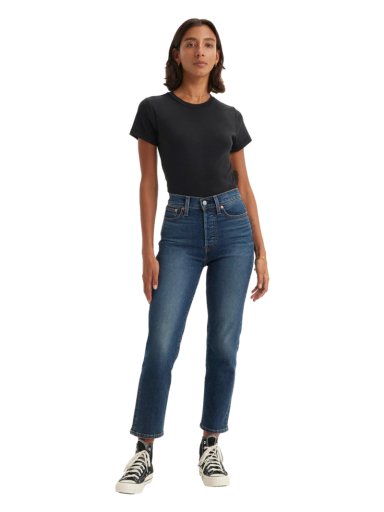 JEAN RECTO MUJER LEVI'S AZUL ALGODÓN WEDGIE STRAIGHT