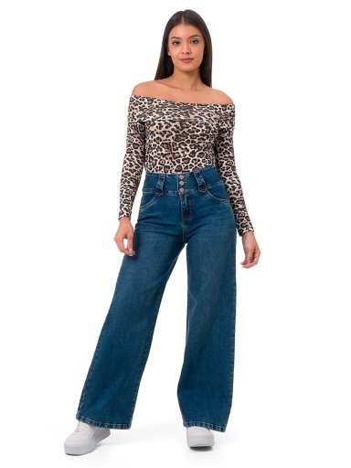 JEANS WIDELEG MUJER PIONIER NORAN