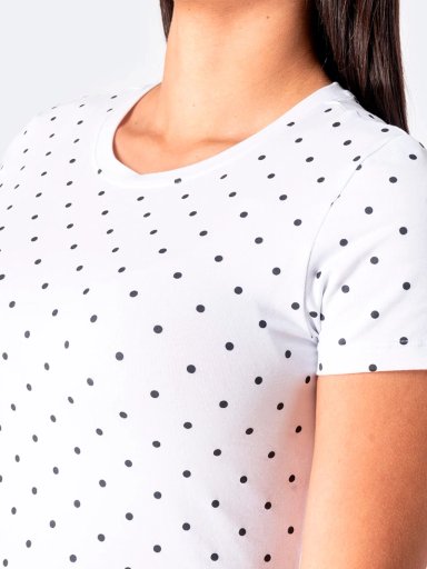 POLO MANGA CORTA LICRA MUJER PIONIER FIJJI LUNARES - 4
