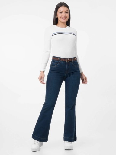 JEANS FLARE MUJER GOCCOS NAZARE
