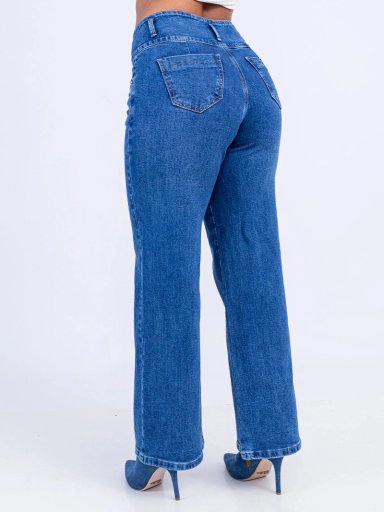 JEANS ALGODÓN WIDELEG MUJER SODA BLUES TARMERY - 4