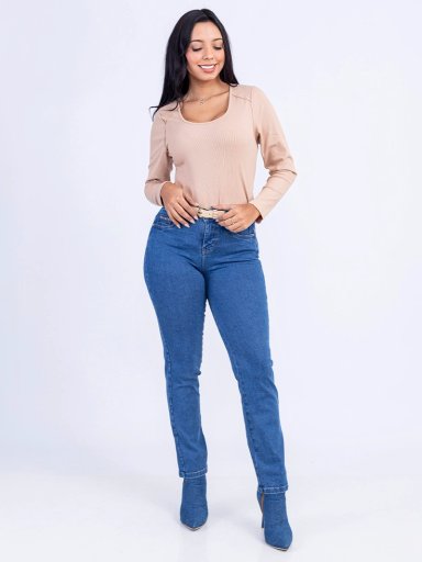 JEANS ALGODÓN SLIM MUJER SODA BLUES KASANDRA