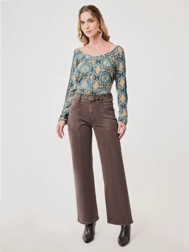PANTALÓN REGULAR MUJER TATIENNE EMERALD - 5
